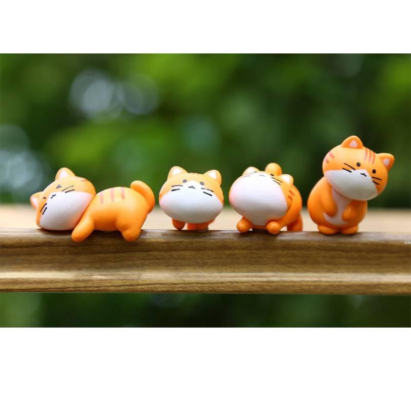 Cat Action Cute Figure Cartoon Model Toy Decoration Doll Children Ornament Gifts