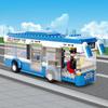 Городской одноэтажный автобус Модель автомобиля Строительные блоки Наборы кирпичей Фигурки Развивающие детские игрушки 235 шт