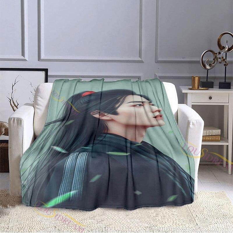 The Untamed Xiao Zhan Wang Yi Bo серия узорные фланелевые одеяла простыня для дивана покрывало Siesta покрывала для отдыха одеяло