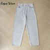 RogueWave Y2K Harajuku Hip Hop Cartoon Design Sensibility Loose Fit Jeans Pants Men's Denim Trousers