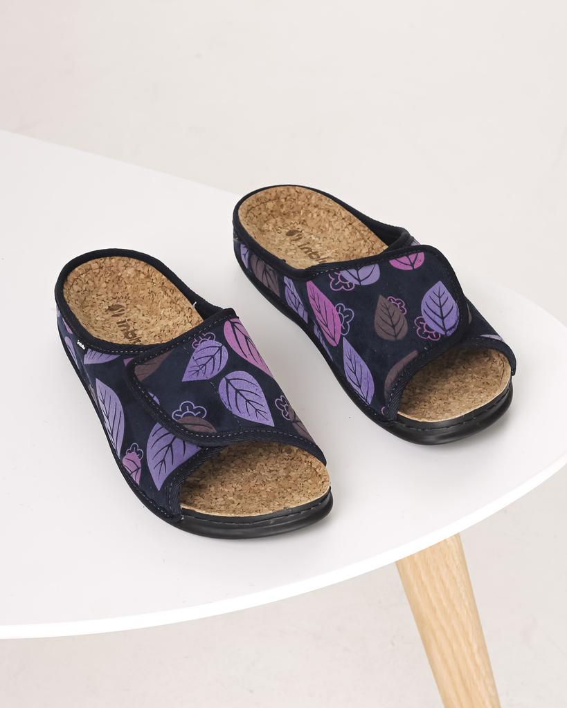 Velcro Slippers Inblu DH6Q 36 Blue Velor