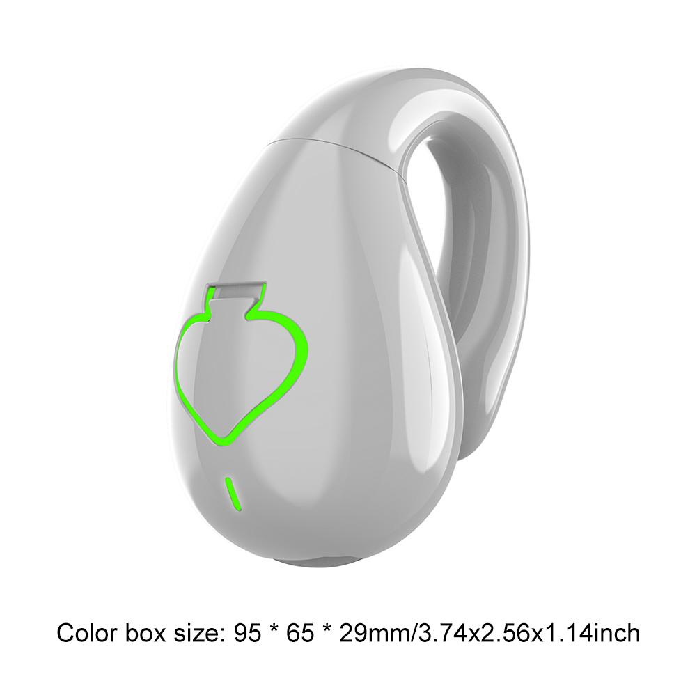 - Einzelner Ohrclip-Kopfhörer Bluetooth-kompatibler 5.3-Funkkopfhörer (weiß)