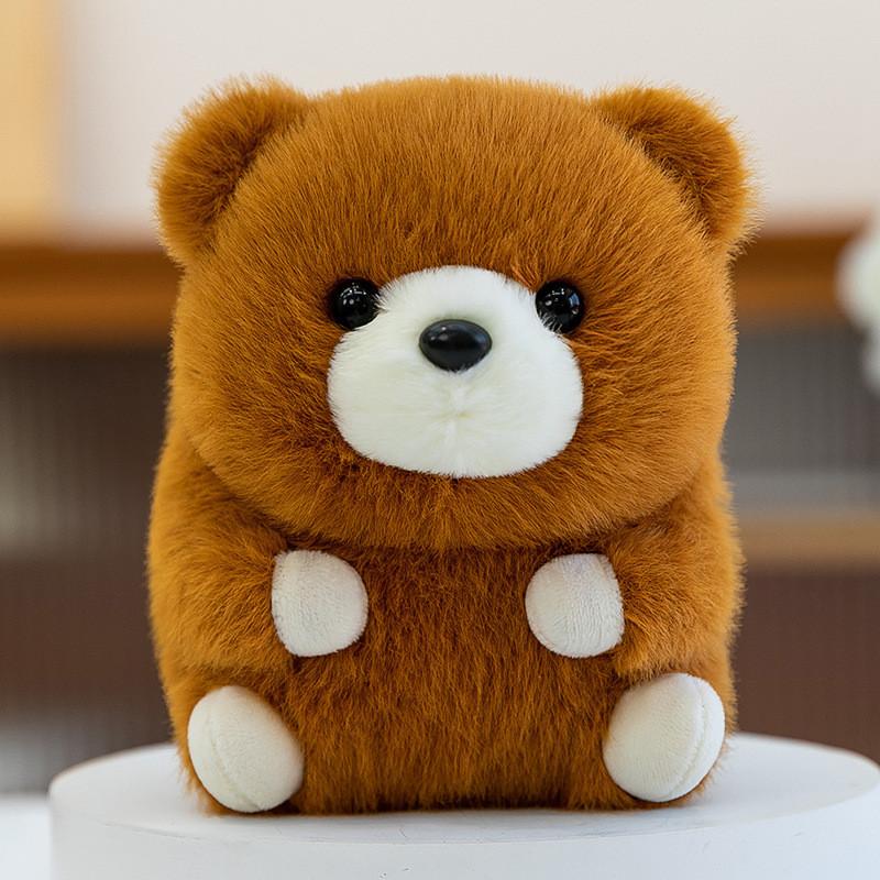 Frog Bear Pig Plush Animal Doll With Soft Fabric For Children Playroom Gift And