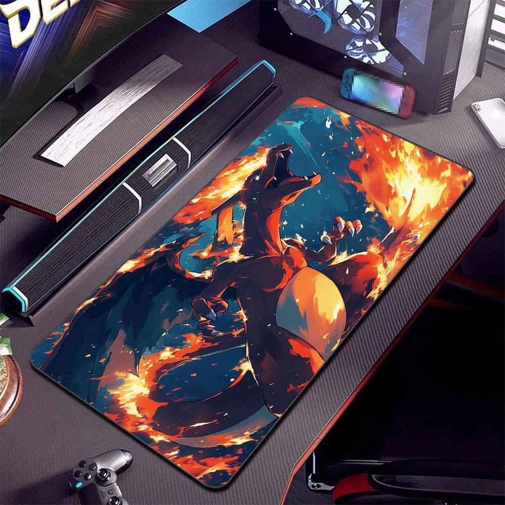 Mouse Pad Large Gaming Accessories Computer Gamer Keyboard Pad P-Pokemon Laptop Desk Mouse Mat XXL Rubber Non-slip Base Mousepad