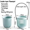 1 PC Colorful Planter Home Decor Hanging Flowerpot Double-layer Garden Pot Plants Holder