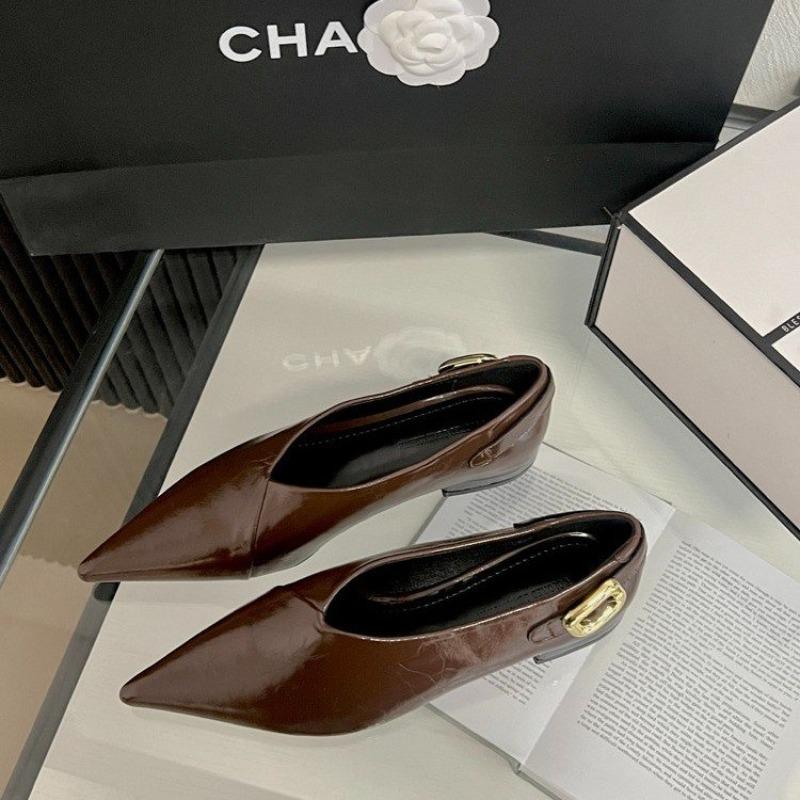 Fashion Fashion High Heels for Women New High Quality Square Toe Zipper Low Heel Leather Shoes Casual Trend Hot Selling Women's Shoes