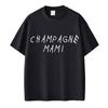 Рэпер Дрейк Champagne Mami Футболки Мода Хип-хоп Потрясающая Мужская Женская Футболка 100% Хлопок Футболка Оверсайз Уличная одежда Подарки