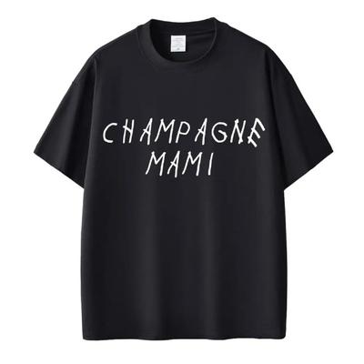 Рэпер Дрейк Champagne Mami Футболки Мода Хип-хоп Потрясающая Мужская Женская Футболка 100% Хлопок Футболка Оверсайз Уличная одежда Подарки