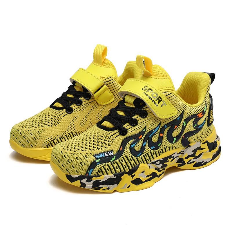 Детская спортивная обувь на все времена года, модные кроссовки для мальчиков, дышащие, среднего и большого размера для детей и девочек, для бега на открытом воздухе