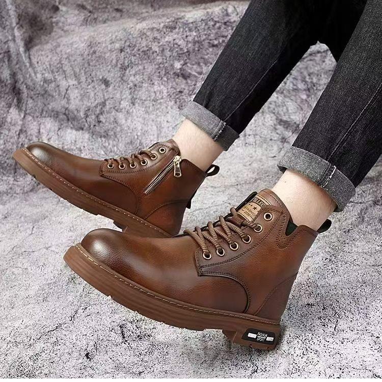 Ботинки Мартина мужские легкие рабочие ботинки ретро мужские высокие модный стиль универсальная уличная обувь