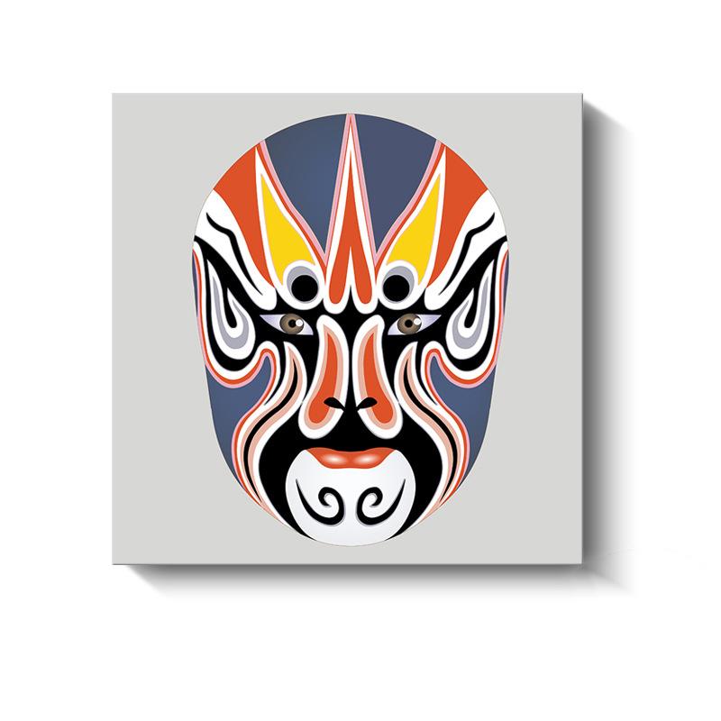 Новые китайские декоративные картины Сычуаньская опера Пекинская опера Маски Холст Плакаты и принты для украшения гостиной