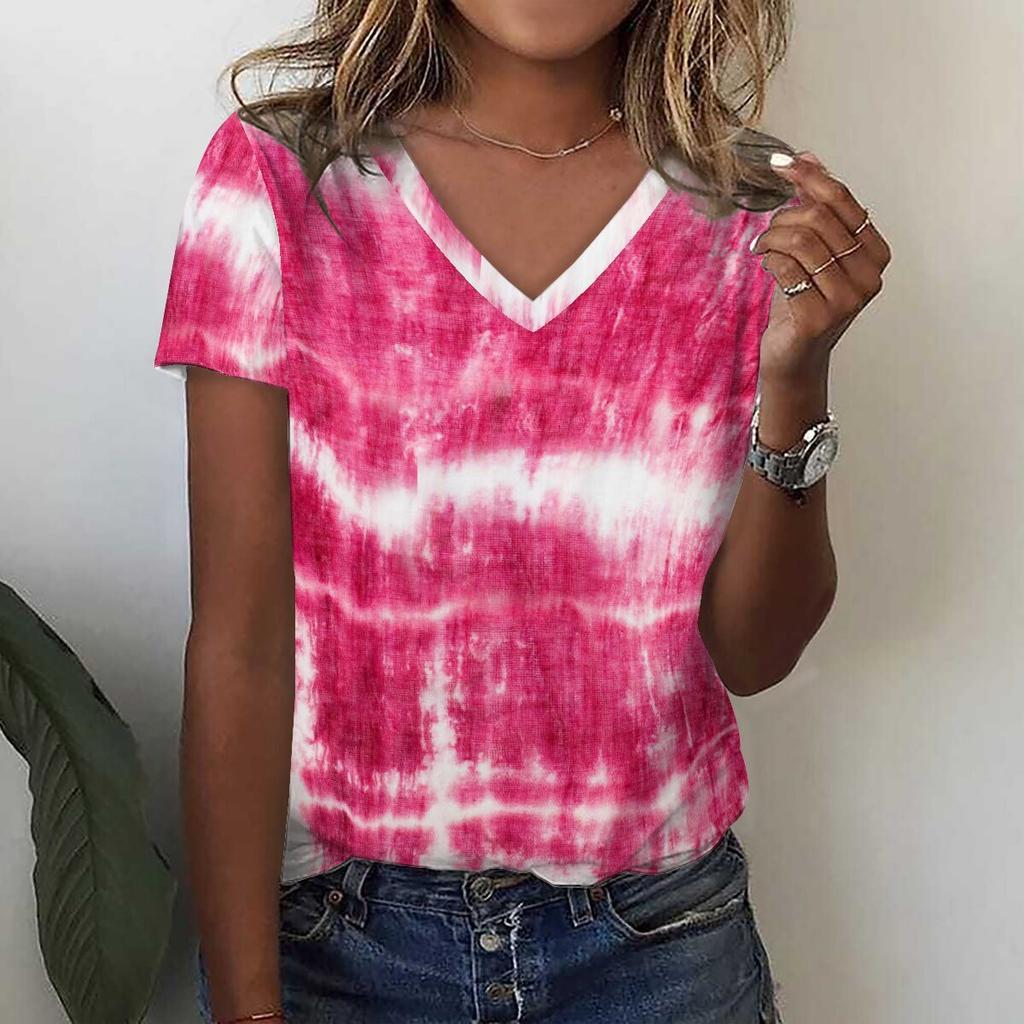 Модная футболка с 3D принтом подсолнечника и цветочным принтом, летние женские футболки с v-образным вырезом в стиле Харадзюку, уличная одежда больших размеров, футболки Y2k, верхняя женская одежда