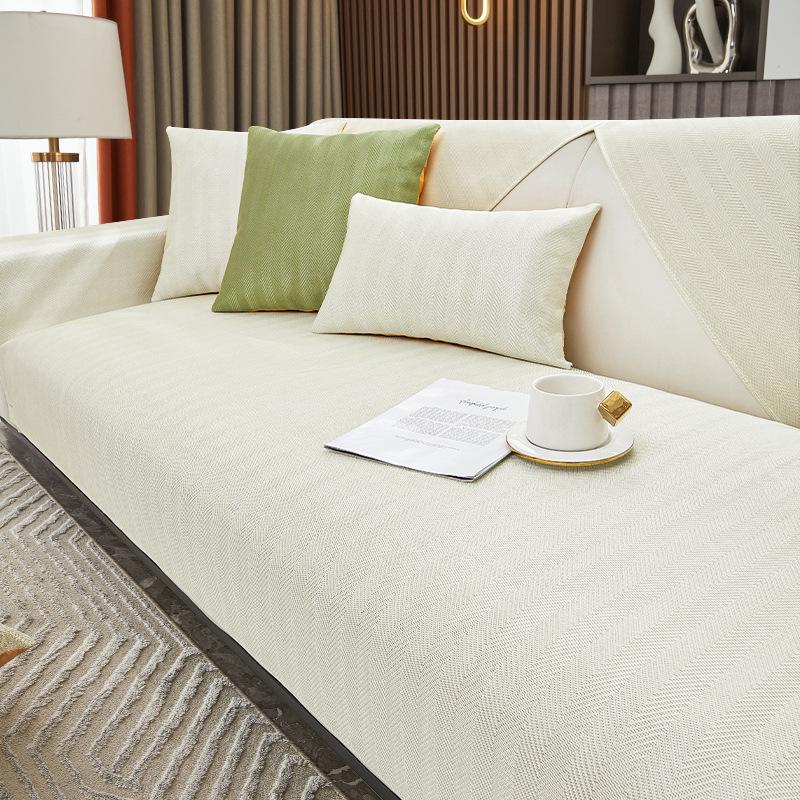 Cool Ice Silk Sofa Cushion Summer Summer Seat Cushion for Summer Non-Slip Sofa Cover New 2024 Seat Cushion Cover Cloth