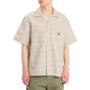 Carhartt WIP Мужская рубашка с коротким рукавом в полоску Gellar с нагрудным карманом I035569-30F-02