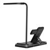 HT-503 Folding 15W Wireless Charger for Phone/Watch/Earbuds with Touch Control LED Table Lamp