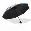 1pc Gastu Automatic Folding Umbrella Portable 3-Fold Design, 8-Bone Iron Frame Outdoor Umbrella, Perfect Gift for Fans, Travelers, Daily Use, Festival