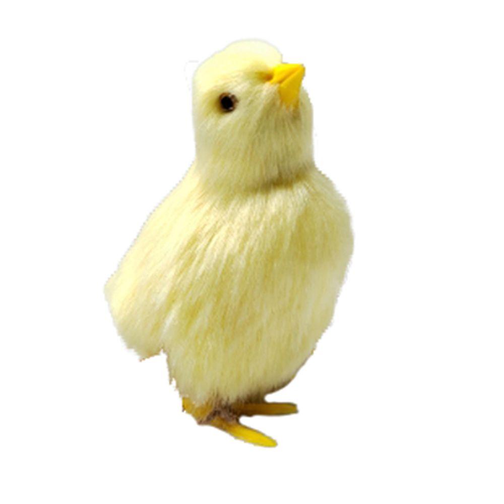 Принадлежности Милая кукла Сцена Модель Моделирование Пушистая курица Пасхальный плюшевый цыпленок Детская игрушка Реалистичная птица