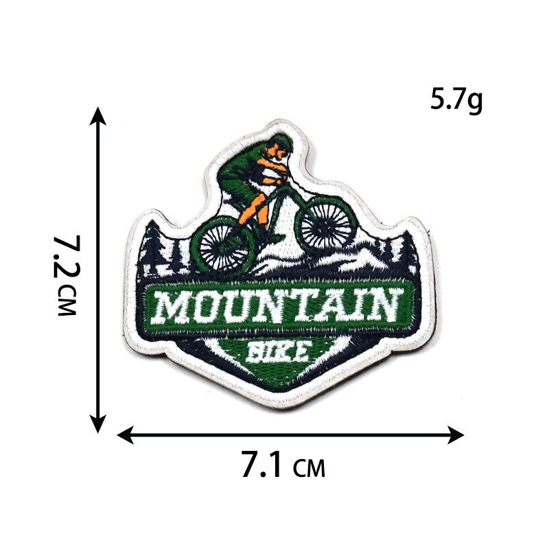 Outdoor Outings Cloth Stickers Nature Landscape Adventure Camping Velcro Clothing Luggage Fashion Embroidery Stickers