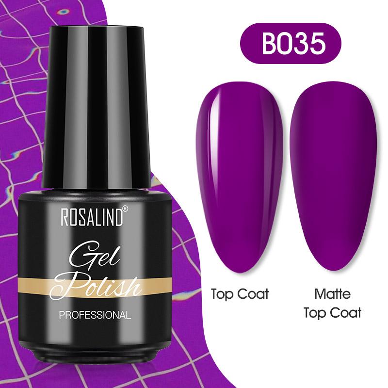 ROSALIND Зимняя серия цветных гель-лаков - Полуперманентное глиттерное покрытие для профессионального использования