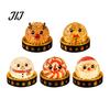 Soft Anxiety Relief Tools 1/5Pcs Christmas Dumpling Stress Toy, LED Glowing Squeeze Toy with Reduction Gadget Steamer, Santa Snowman Reindeer