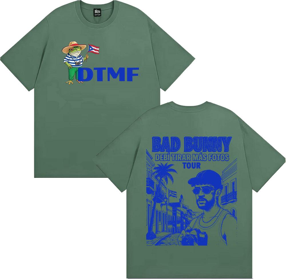 Bad Bunny DTMF Debi Tirar Mas Fotos 2026 Tour Tshirts Men Women Harajuku Hip Hop Punk T Shirt Cotton Casual High Quality Tshirt