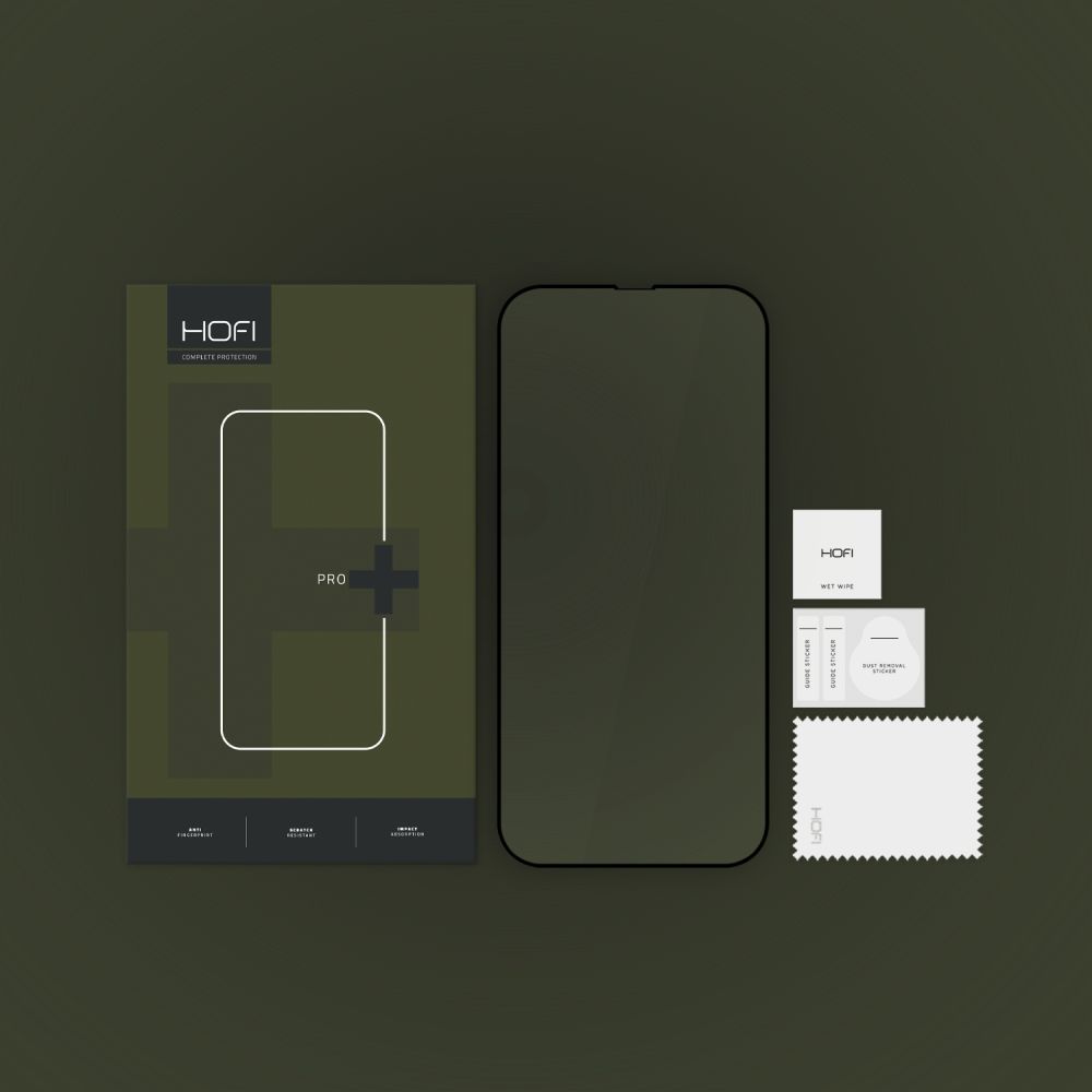Szkło Hartowane Hofi Glass Pro+ Iphone 13 / 13 Pro / 14 / 16E Black