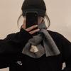 Retro Fashion Herringbone Patch Small Scarf To Keep Warm In Autumn and Winter, Student Versatile Casual Scarf Men