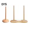 Wooden Yarn Holder Single or Double Yarn Skein Holder Desk Yarn Thread Dispenser Spinner for Crocheting Twirling Yarn Knitting Embroidery Accessory