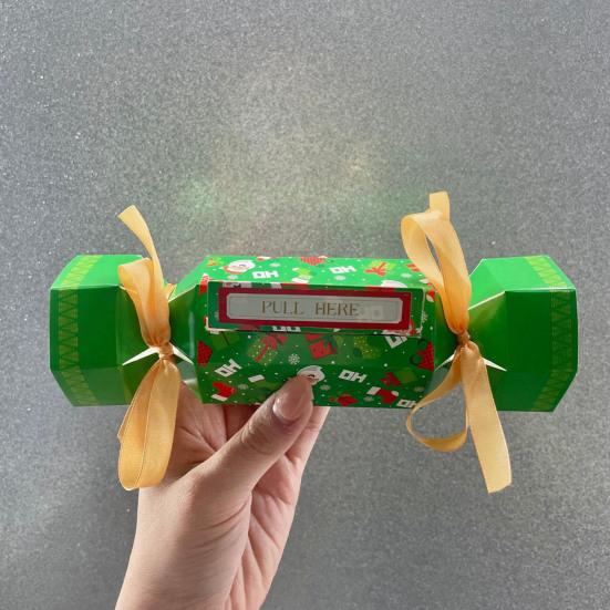 Рождественский сюрприз, выдвижной мешочек для денег, выдвижная подарочная коробка для денег, прямоугольный держатель для денег с лентой для подарка наличными