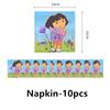 Dora Balloon Cartoon Girl Ballons Happy Birthday Banner Party Decoration Monkey Cake Topper Supplies Gift Disposable Tableware