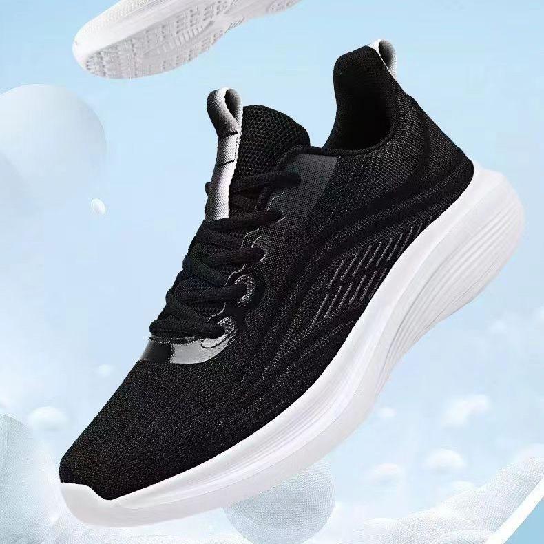 Женские спортивные туфли Flyknit, повседневные сетчатые дышащие одинарные туфли, кроссовки со шнуровкой спереди, легкие кроссовки для бега 36-40