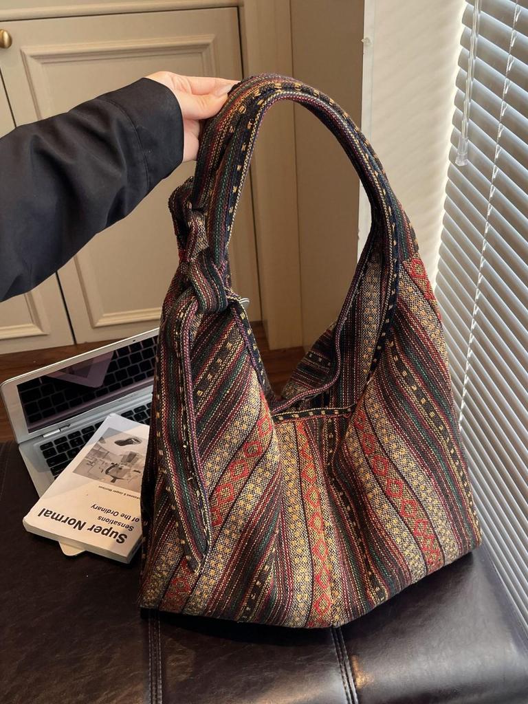 Ретро Этническая Холщовая Сумка Через Плечо Кроссбоди - Рюкзак Большой Вместимости (2025)