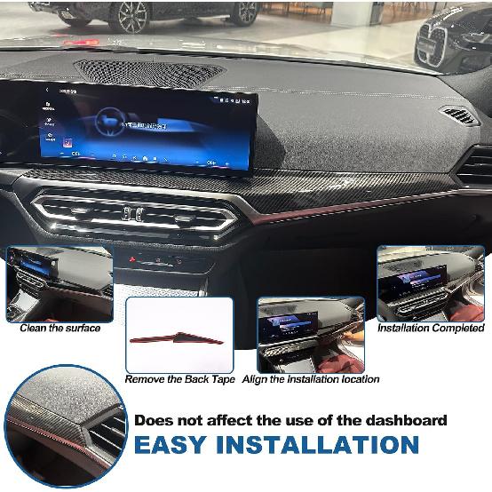 Car Dashboard Panel Trim Strips Cover For BMW 3 4 Series i3 i4 G20 G28 G22 G23 G26 320i 330i M340i 420i 430i M440i 2020-2024,Center Console Dashboard