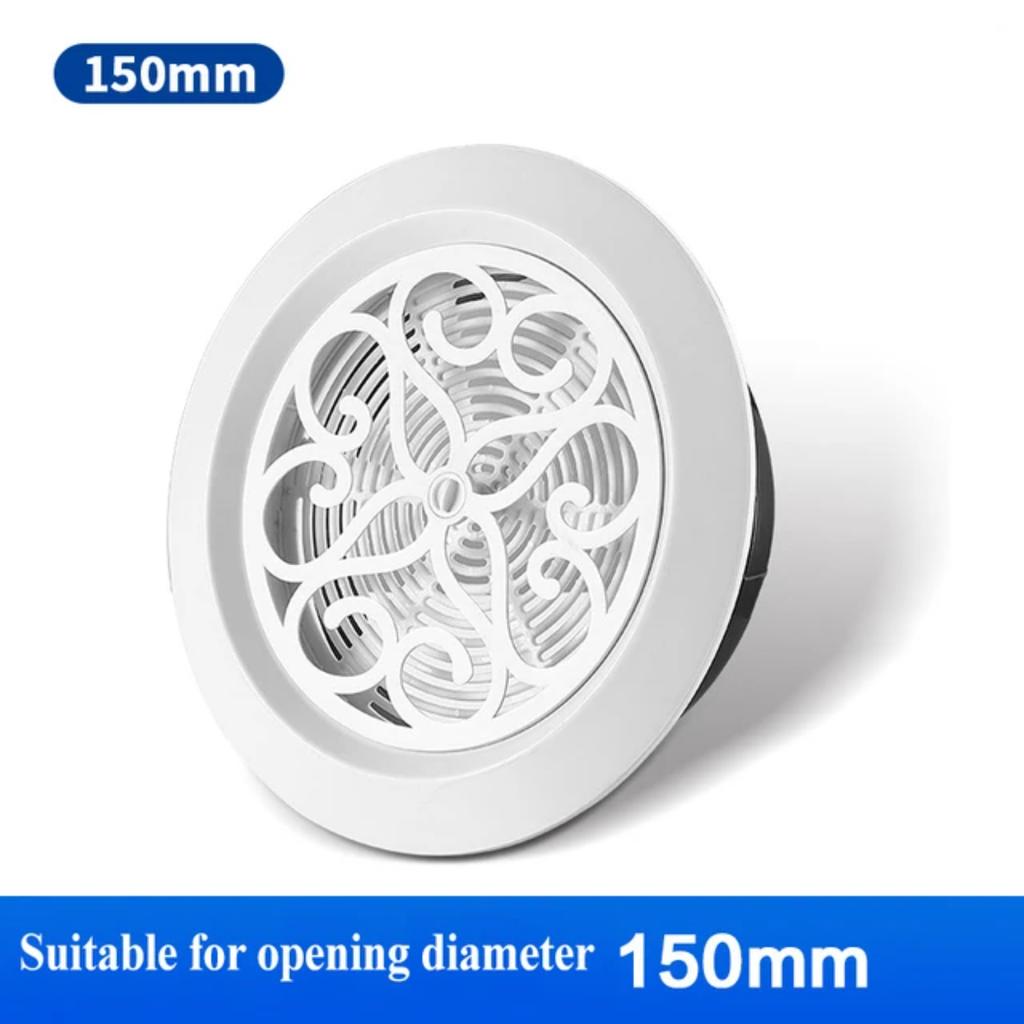 Adjustable Air Ventilation Cover Round Ducting Ceiling Wall Hole ABS Air Vent Grille Louver Kitchen Bath Air Outlet Fresh System