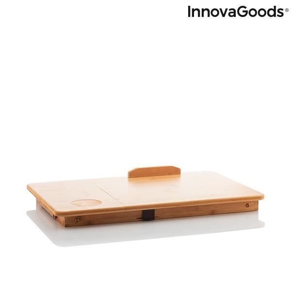 Lapwood InnovaGoods Bamboo Folding Side Table