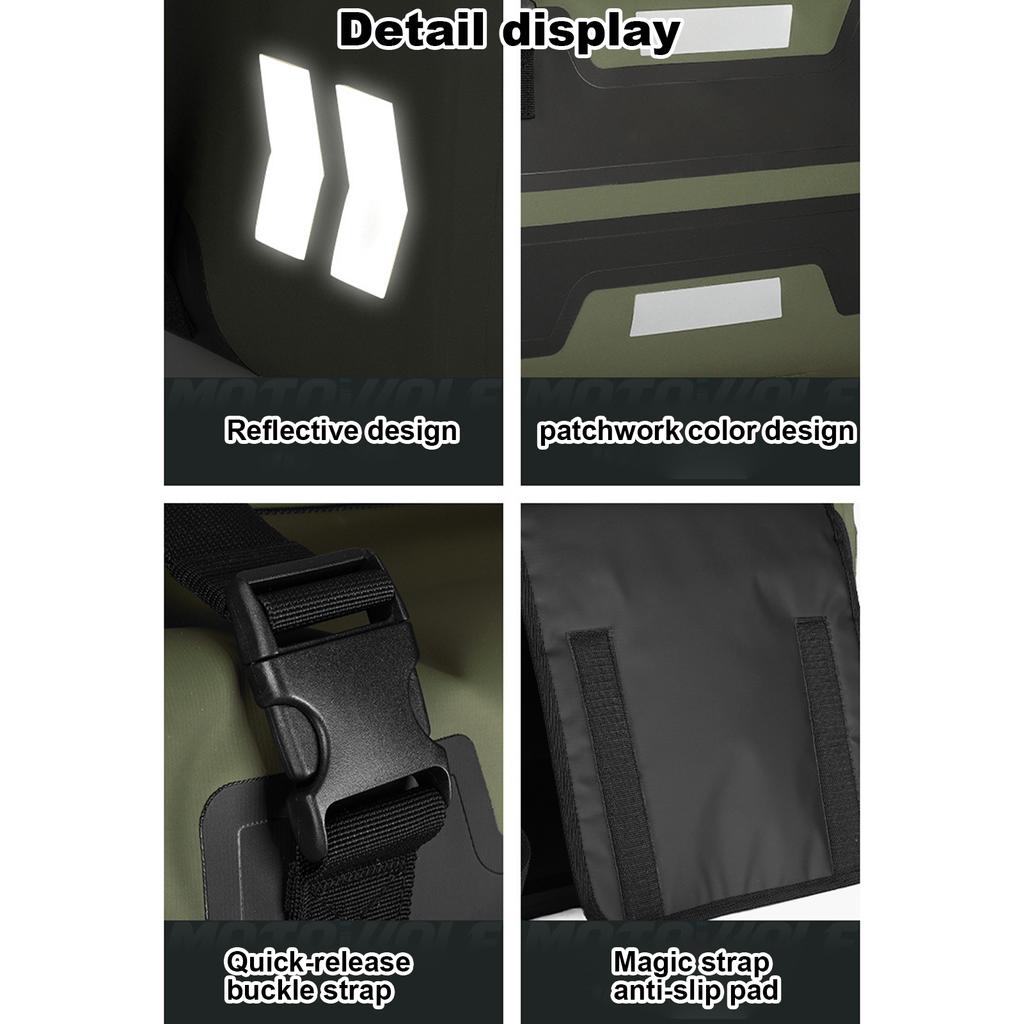 2 шт., мотоциклетные седельные сумки 30 л, водонепроницаемая универсальная боковая сумка для мотоцикла, большая вместимость, боковая сумка для хранения седла, сумка для багажа