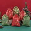 5pcs/lot Multi-color Christmas Drawstring Storage Bag  Candy Jewelry Toy Presents