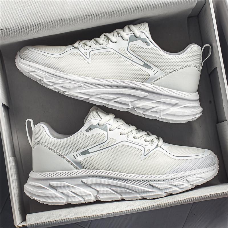 Fashion shoes new running fitness sneakers mesh breathable four-color platform casual men's shoes