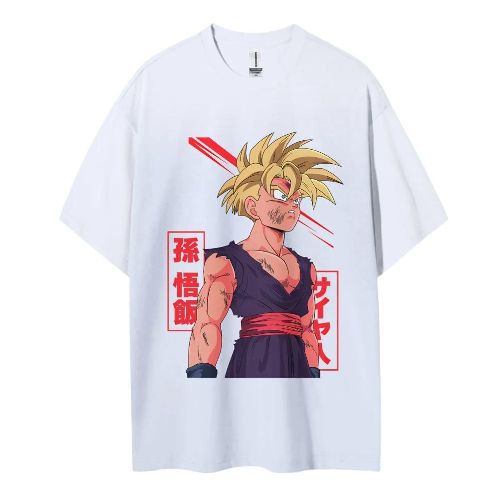 Dragon Ball Son Gohan Cotton Unisex Crewneck Anime Tshirt Comfortable Shortsleeved Sports And Casual Unisex Tops