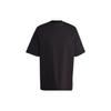 Solid Color Crew Neck Short Sleeve T-Shirt Men Tops Black IC4104