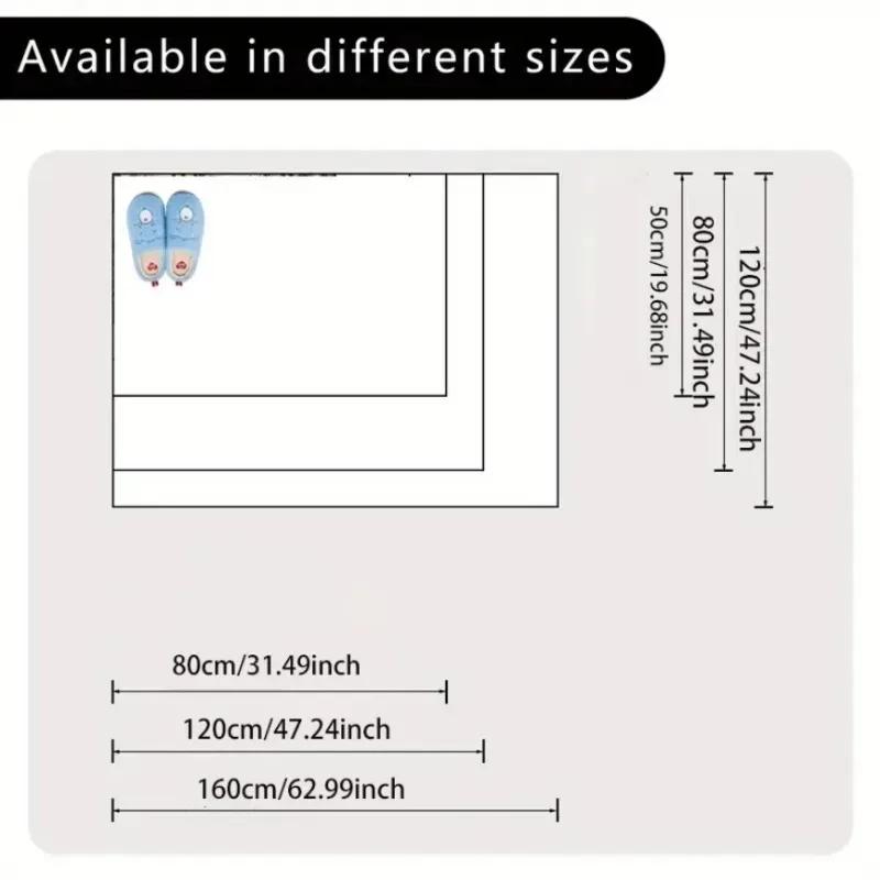Синее небо цветы деревья ковер гостиная спальня кухня диван стол балкон ковер противоскользящий моющийся изысканное украшение дома