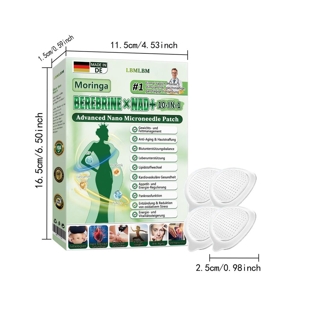 Moringa Skin Nourishing Patch – Gentle Body Care for Smooth, Defined Contours, Skin-Friendly Adhesive