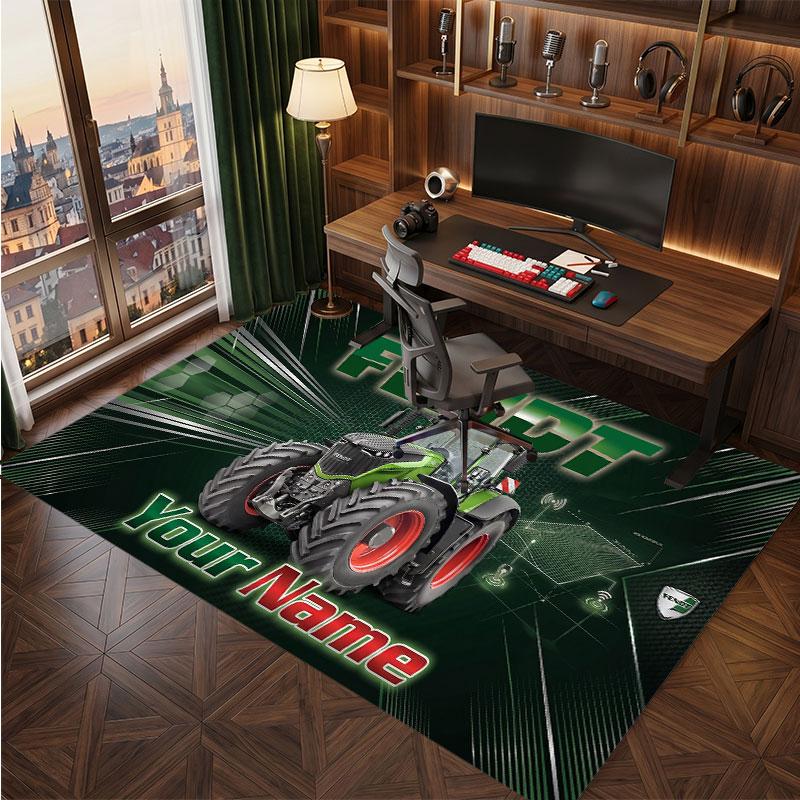 Fendt Personalized Crystal Velvet Carpet, Customized Name Text Soft Anti‑Slip Rug for Living Room Bedroom