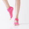 Women's Open-Toe & Open-Back Anti-Slip Yoga Socks with Five-Finger Design