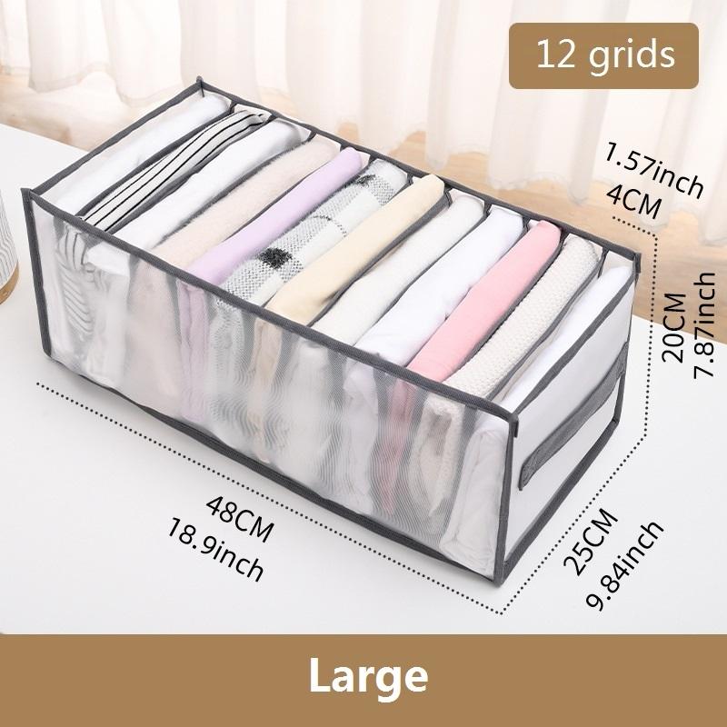 Ящики для хранения джинсов, органайзер для шкафа, складные органайзеры для нижнего белья, перегородки для хранения брюк, органайзер для ящиков, органайзер для гардероба