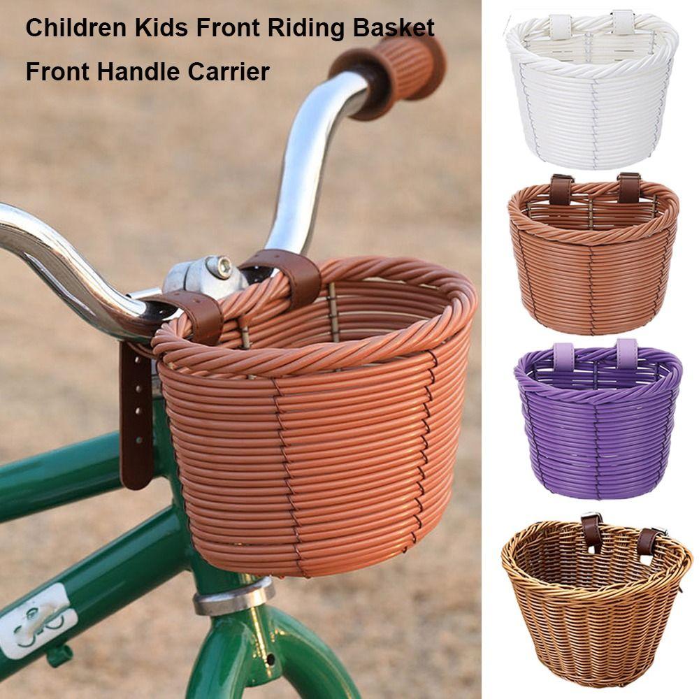 Plastic Front Riding Basket 7 Styles Children's Bicycle Scooter Basket