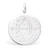 [R3861] - Silver 'Sagittarius' Silver Pendant (rhodium) - 20 Mm