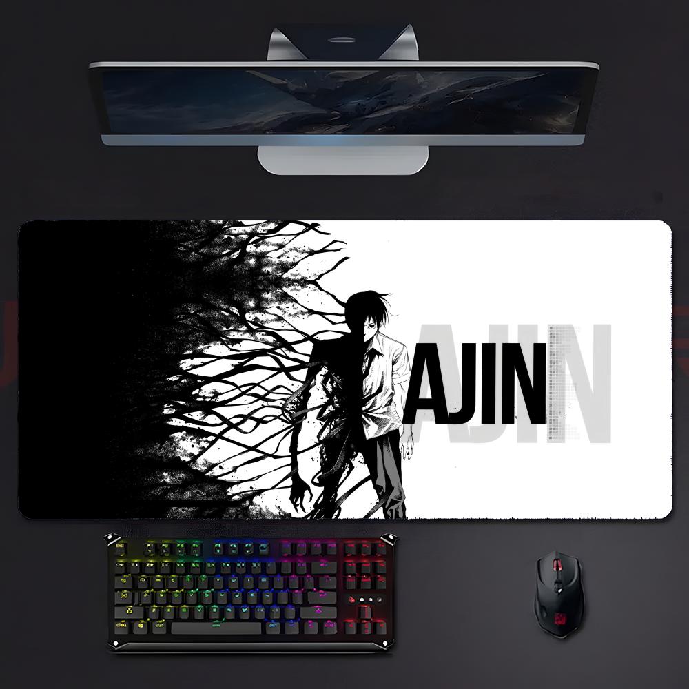Aajin Demihuman Anime Dark Mouse Pad Mousepad Large Gaming Lockedge Thickened Pc Table Desk Mat