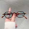 Винтажные овальные солнцезащитные очки Мужские Модные Разноцветные Уличные Очки Женские Трендовые Ретро Корейский Стиль Повседневный Декор Солнцезащитные Очки