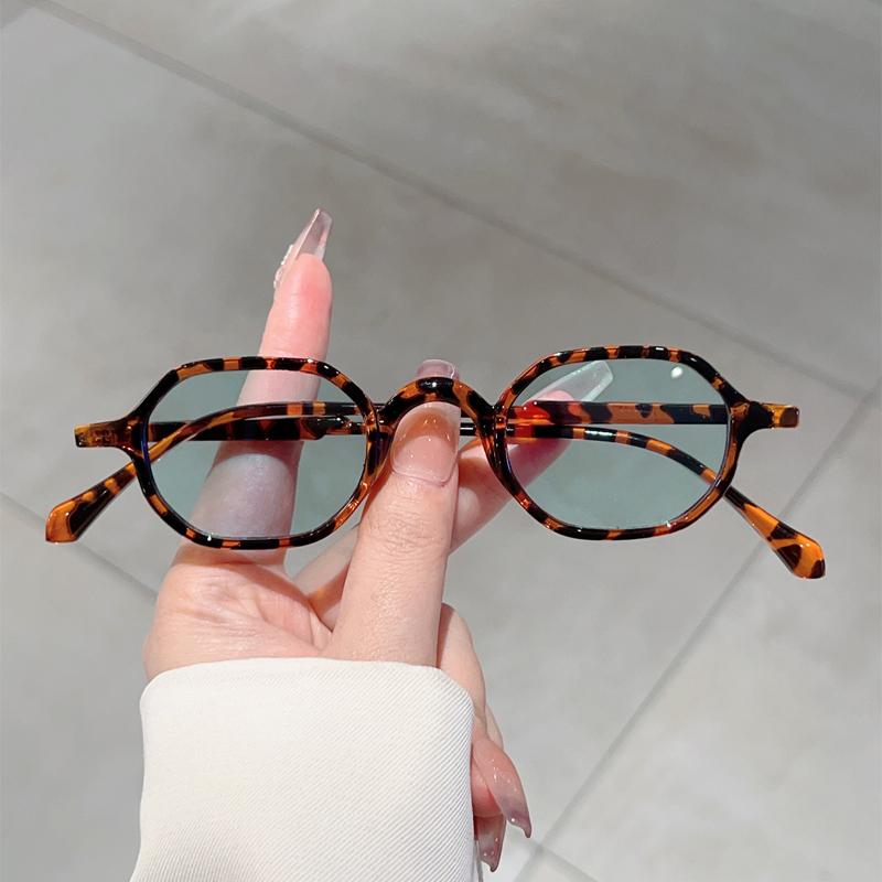 Винтажные овальные солнцезащитные очки Мужские Модные Разноцветные Уличные Очки Женские Трендовые Ретро Корейский Стиль Повседневный Декор Солнцезащитные Очки